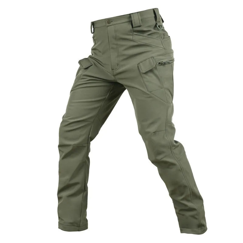 Outdoor Men Winter Tactical Hunting Pants Waterproof Military Thicken Warm Camping Hiking Pants Army Combat Fishing Trousers - Цвет: 07