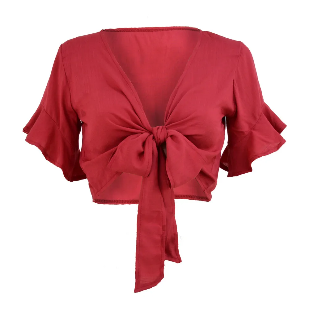 Женская Сексуальная футболка с глубоким v образным вырезом и коротким рукавом