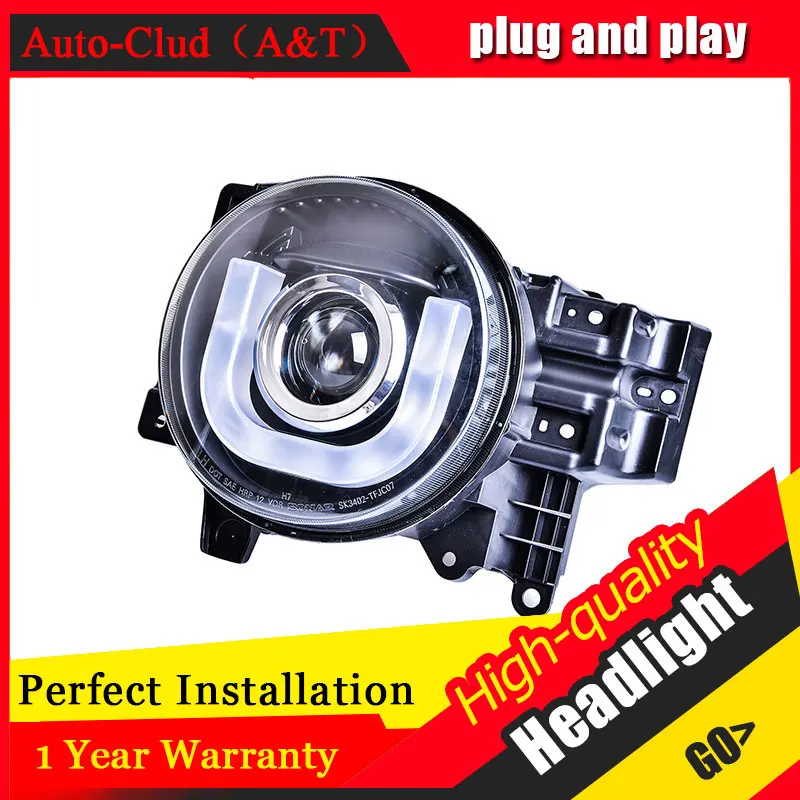 

2Pcs LED Headlights For Toyota Fj CRUISER 07-13 led car lights Angel eyes xenon HID KIT Fog lights LED Daytime Running Lights