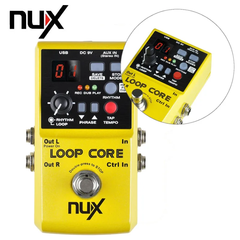 NUX петля ядро гитарные педали эффектов петлер экстенсивная педаль 6 часов время