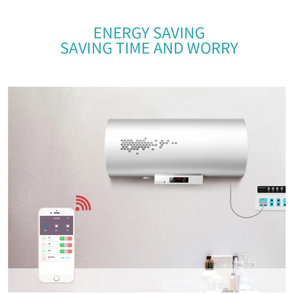 Умный 3 полосный выключатель питания мобильный телефон с дистанционным