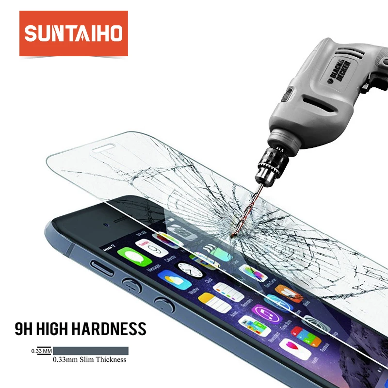 Suntaiho высококачественное закаленное стекло для iphone 11 Pro XS Max XR Защитная пленка для экрана для iphone X 6 7 5S SE 8 plus 4