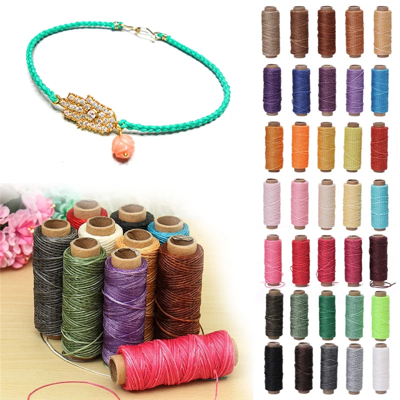 Швейная вощеная нить из кожи 0 8 мм 150D для зубила обуви багажа вязания спиц 5 шт.|sewing