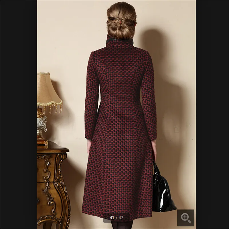 Новинка Женская кашемировая парка зимнее пальто женское длинное тонкое модное