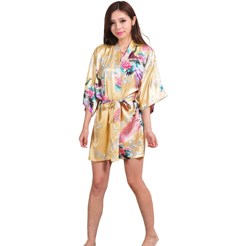 Женское шелковое кимоно летнее платье для подружки невесты|silk kimono robe|kimono robesilk robe |