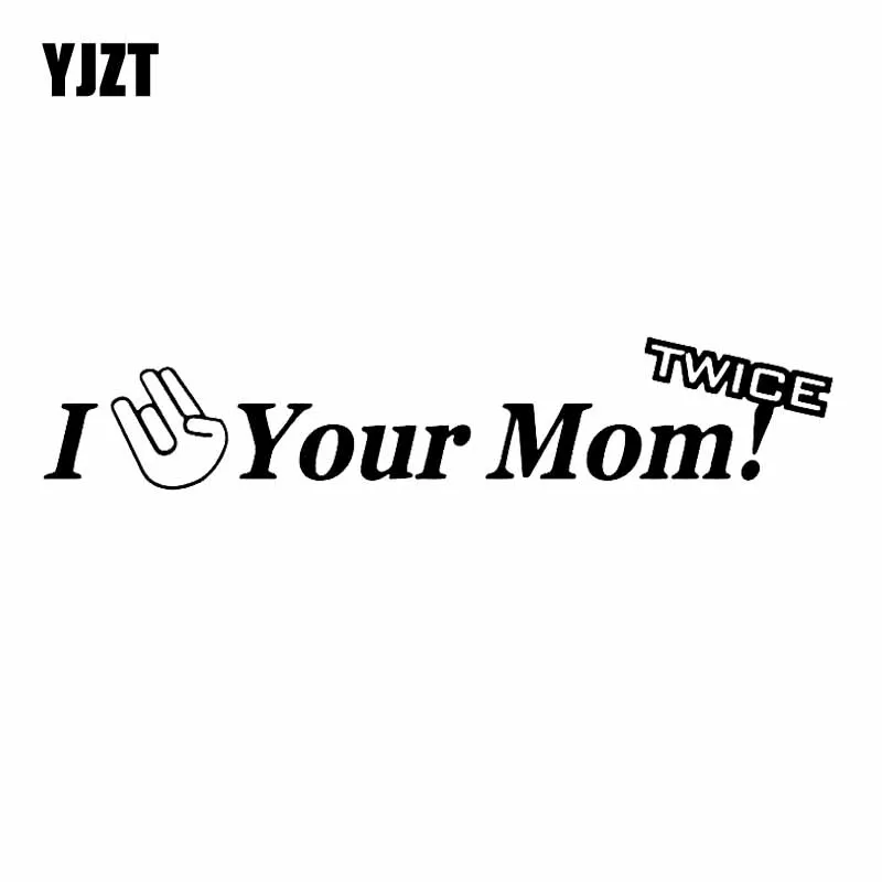 YJZT 14 7 х2 8 см. Виниловая наклейка с надписью Your Mom дважды JDM Забавный мультяшный