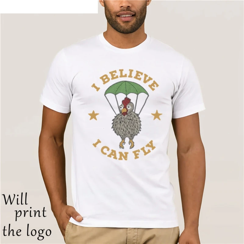 Camiseta divertida de los hombres mujeres novedad camiseta creo que puedo volar (13) крутая футболка | Мужская одежда
