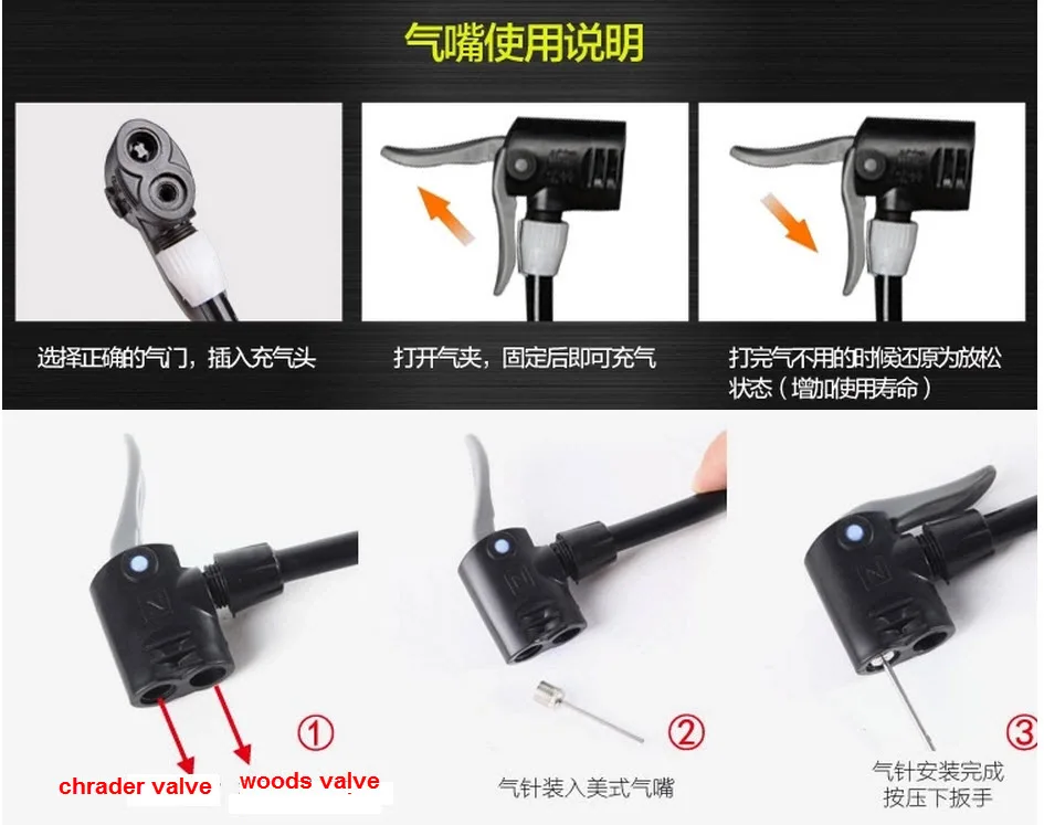 

1pc bicycle Pump Valve Adapter for Schrader valve bike inflationist plumb high pressure inflatable plumbing pump Hotsale