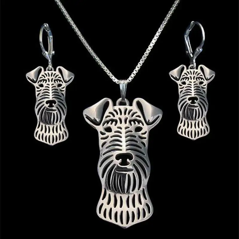 Женский комплект ювелирных изделий из сплава Airedale Terrier Dog|dog jewelry set|jewelry setsdrop sets |