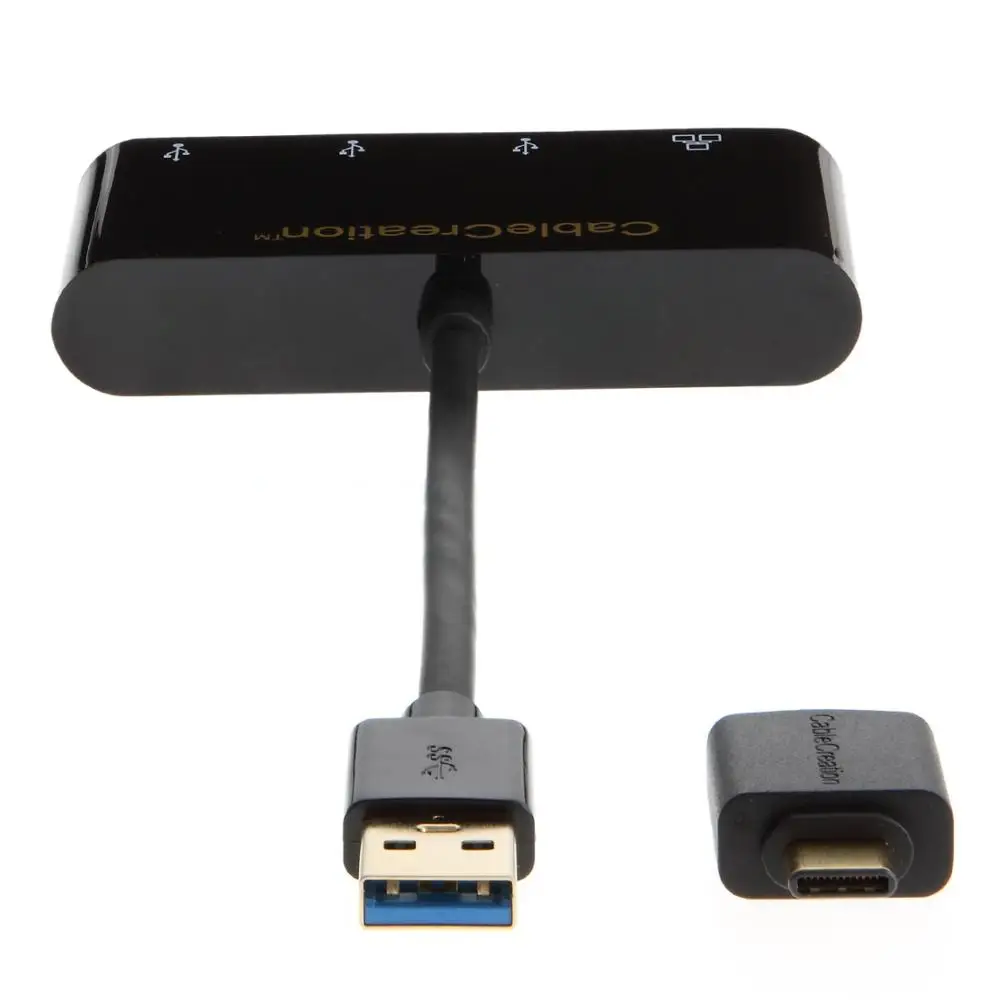 Адаптер USB 3 0 2 в 1 CableCreation + Тип C до x гигабитный Ethernet адаптер поддержка больше ОС|usb-c
