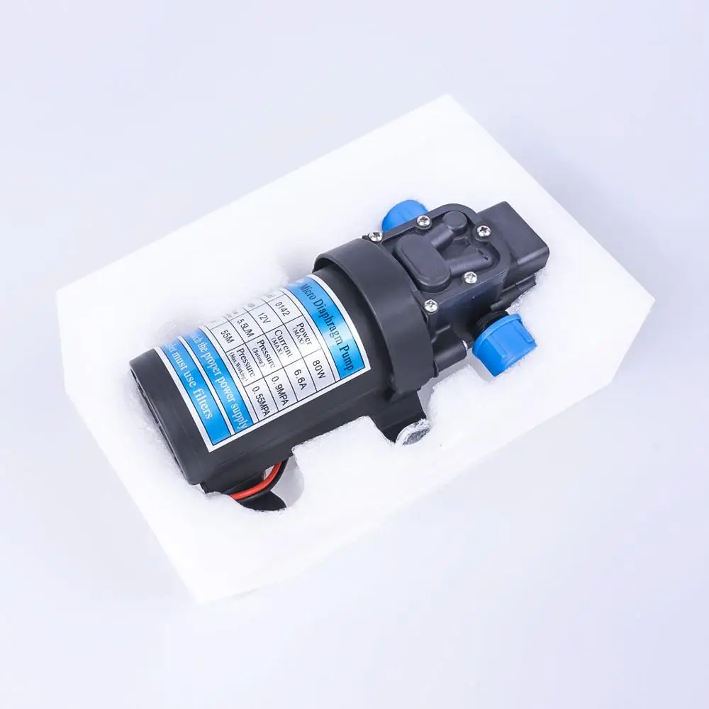 Электрический мембранный насос постоянного тока 12 В 80 Вт 130psi 5 л/мин