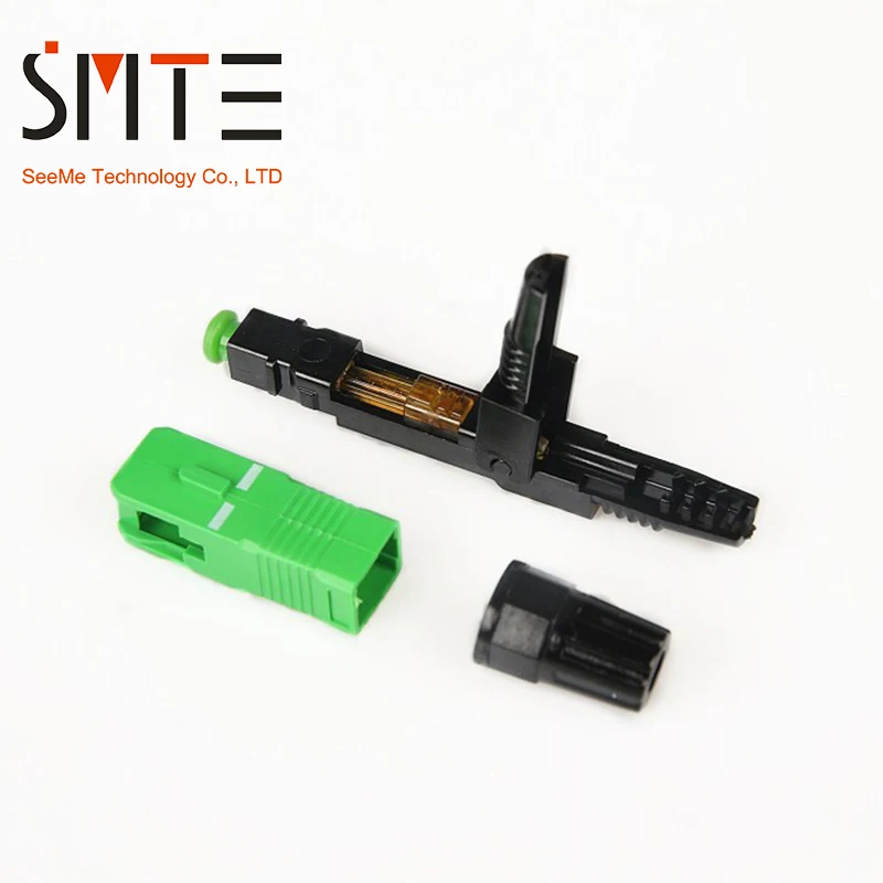 100 шт./лот SC APC 60 мм APCNPFG 8802-TLC/3 быстрое подключение встроенный инструмент FTTH