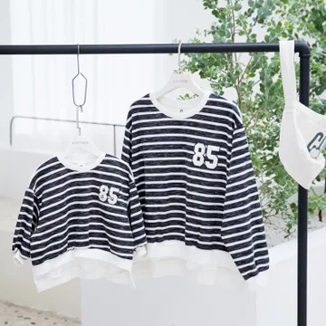Toddler Mommy and Daughter Son Streak Long Sleeve Kids Baby Girl boy Sweatshirt Family Matching Outfit Digital Printed Tops | Мать и