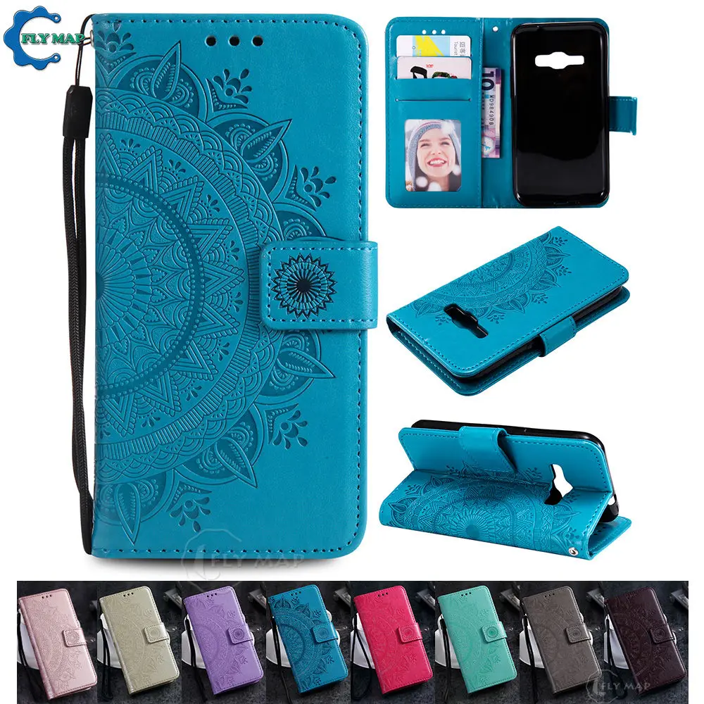 Чехол кошелек с откидной крышкой для Samsung Galaxy J1 2016 J120 SM J120H J120FN J120F j12016 чехол