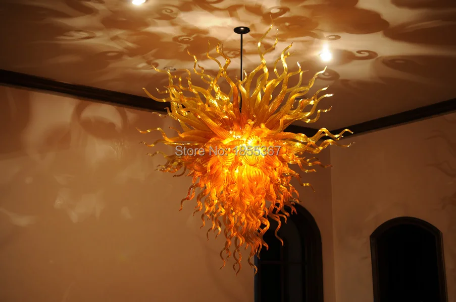 

Free Shipping Elegant Lamp Living Room Solid High Ceiling Chandelier