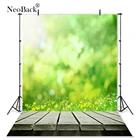 NeoBack тонкий Виниловый фон для студийной фотосъемки, зеленый фон для детской фотосъемки с изображением травы, цветов, деревянного пола, фотофоны 1059