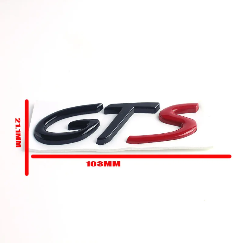 

10X 3D Metal GTS Emblem Badge Car Sticker