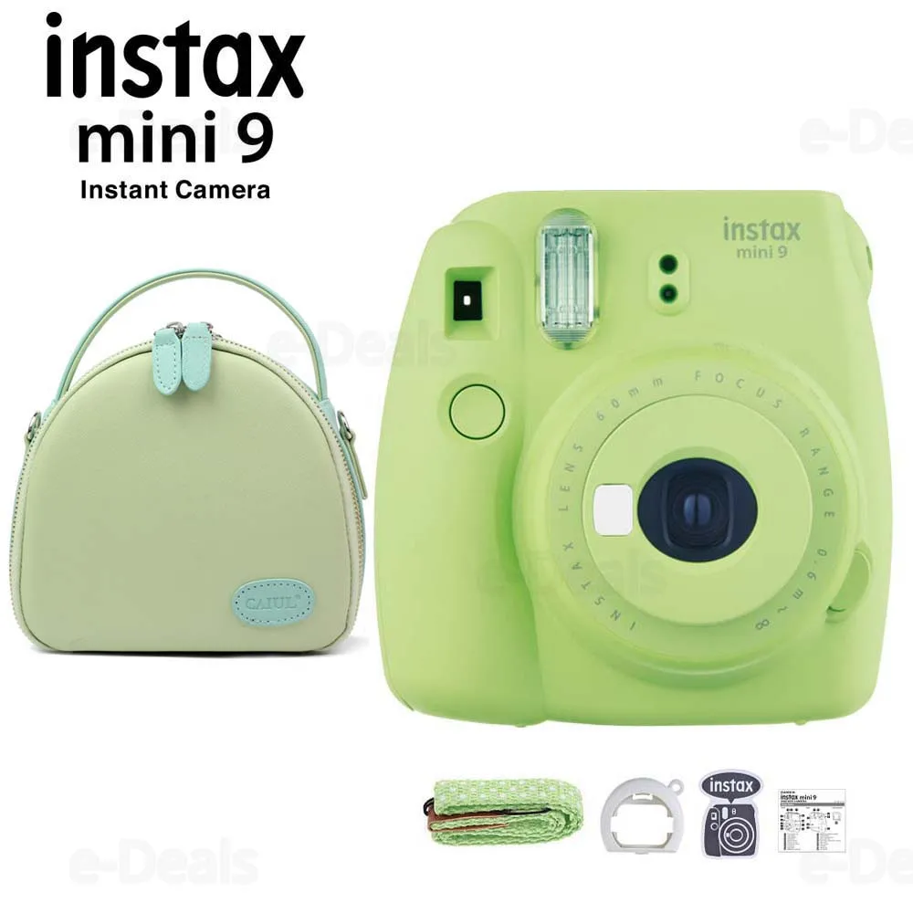 Fujifilm Instax Mini 9 мгновенная пленка для камеры светло зеленый + качественный мягкий