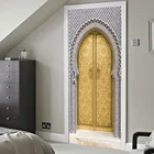 3D наклейка на дверь мусульманская Ретро дверь домашние обои наклейка s Спальня Салон коридор украшение двери ПВХ Наклейка на стену