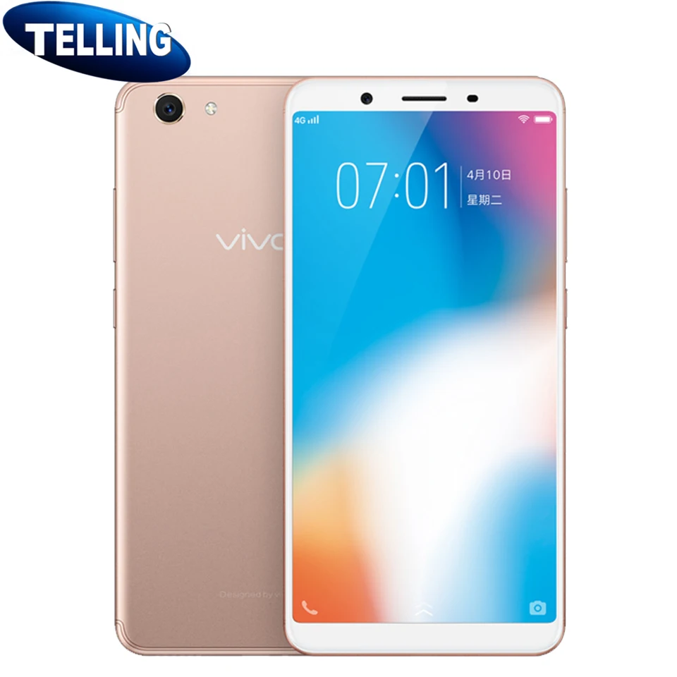 Vivo authorized VIVO Y71 мобильный телефон 4G LTE Android 8 1 MSM8917 четырехъядерный 3g + 32G 5 99 &quot13MP Face