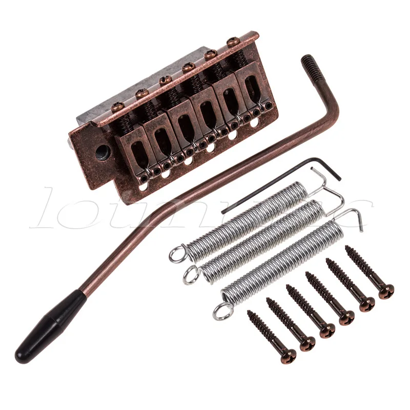 Тремоло-Система 6 Струны для Электрогитары Частей Аксессуары Золото Черный Хром