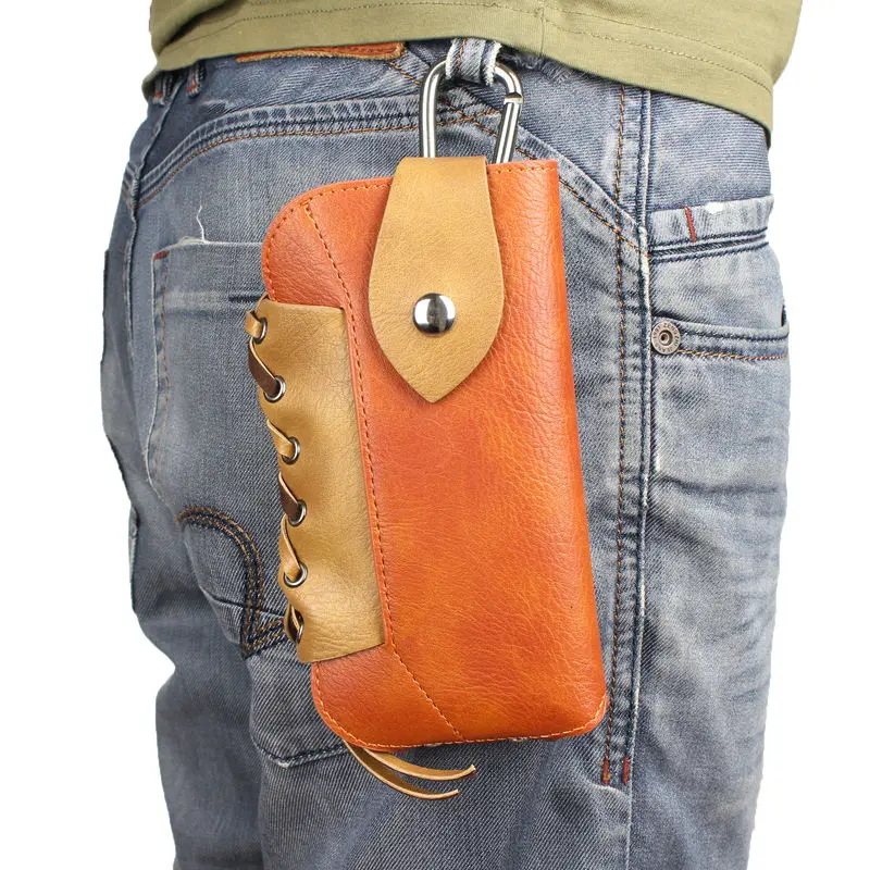 Модные Искусственная кожа ремень телефон сумка для iphone 6 S 7 Plus Samsung Размер 5.5