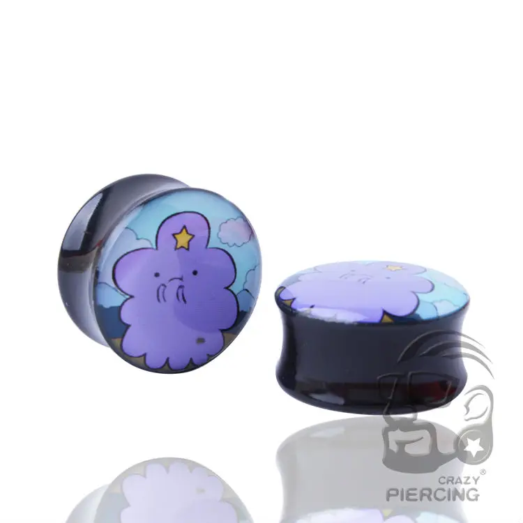 Милый облака винт затычка для ушей из акрила датчик Туннель Пирсинг расширитель