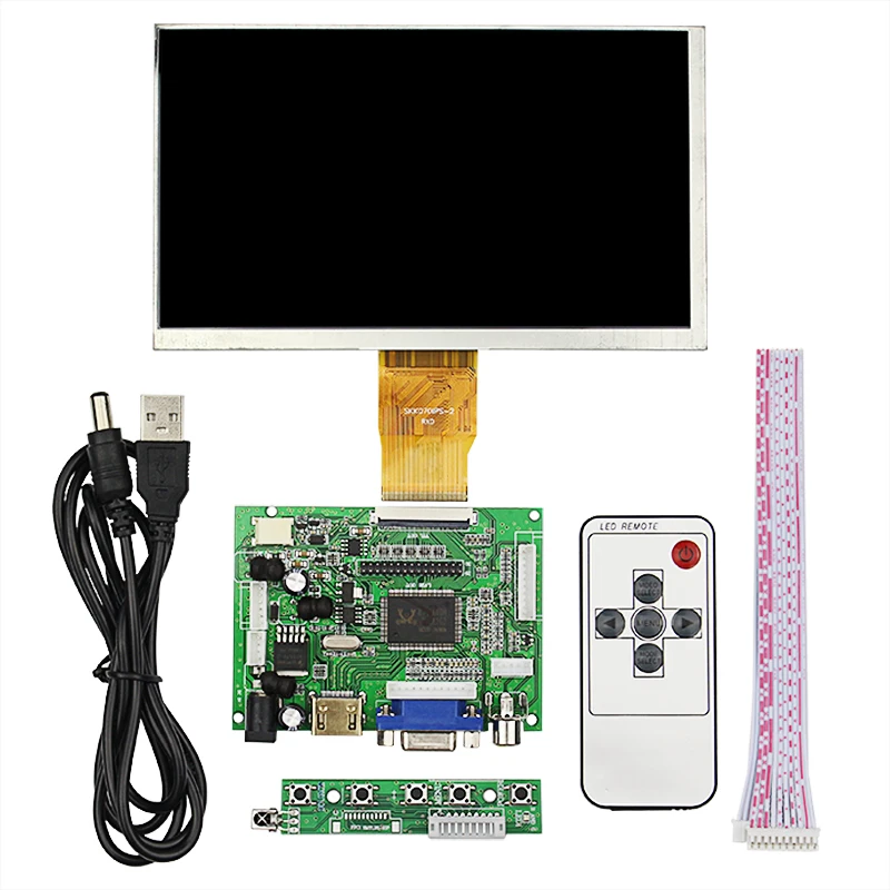 7 дюймовый ЖК экран для Raspberry Pi 3 1024*600 пикселей 50pin дисплей + акриловый чехол