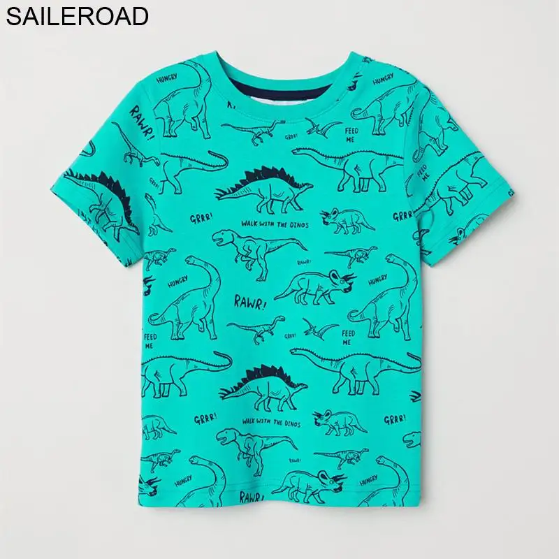 2711 same picture SAILEROAD 2-7 Т Мультфильм Животных Тигр Детские Дети Мальчик Футболка С Коротким Рукавом для Моды Лето Дети Мальчики Девочки Топы Тис Одежда - Цвет: 2711 same picture
