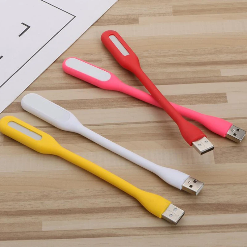 Регулируемый гибкий светодиодный мини светильник USB для ноутбука ночник кемпинг