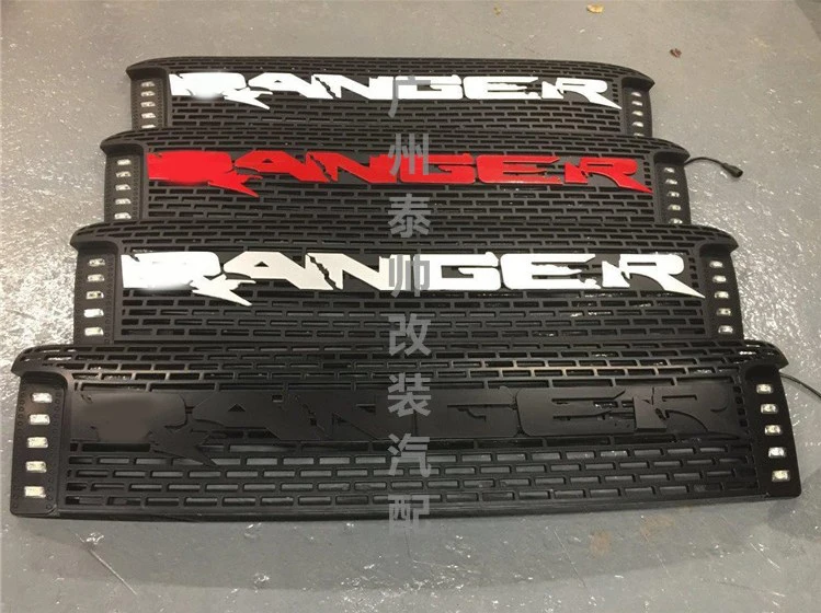 Передняя маска гоночные грили решетка черный гриль планки для Ranger wildtrak T6 txl пикап 2012