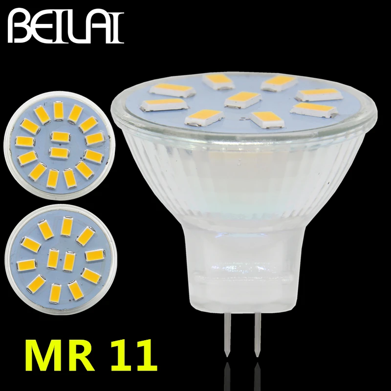 Стекло 5730 Лампада СВЕТОДИОДНАЯ Лампа MR11 12 В 24 AC DC Spotlight Свеча Luz Bombillas СВЕТОДИОДНЫЕ