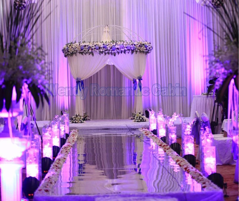 

Wedding Mirror floor carpet Silver aisle runner 100m/lot