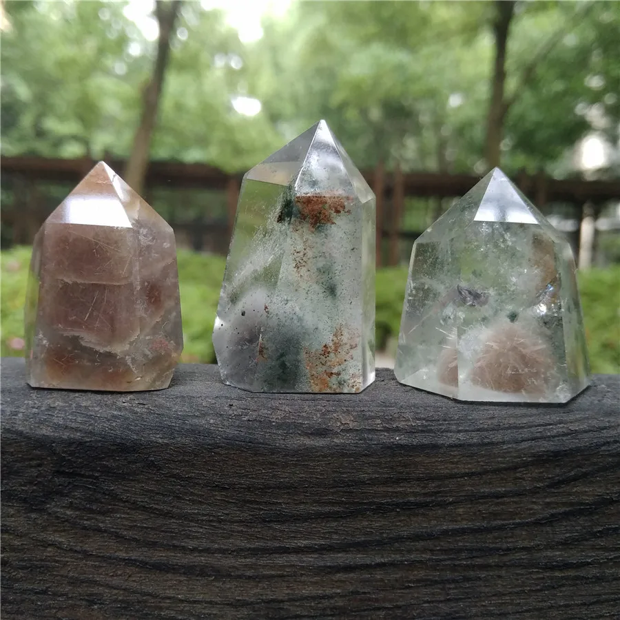 3 шт фантомные кристаллические палочки Ghost кварцевые точки сада Lodalite Scenic