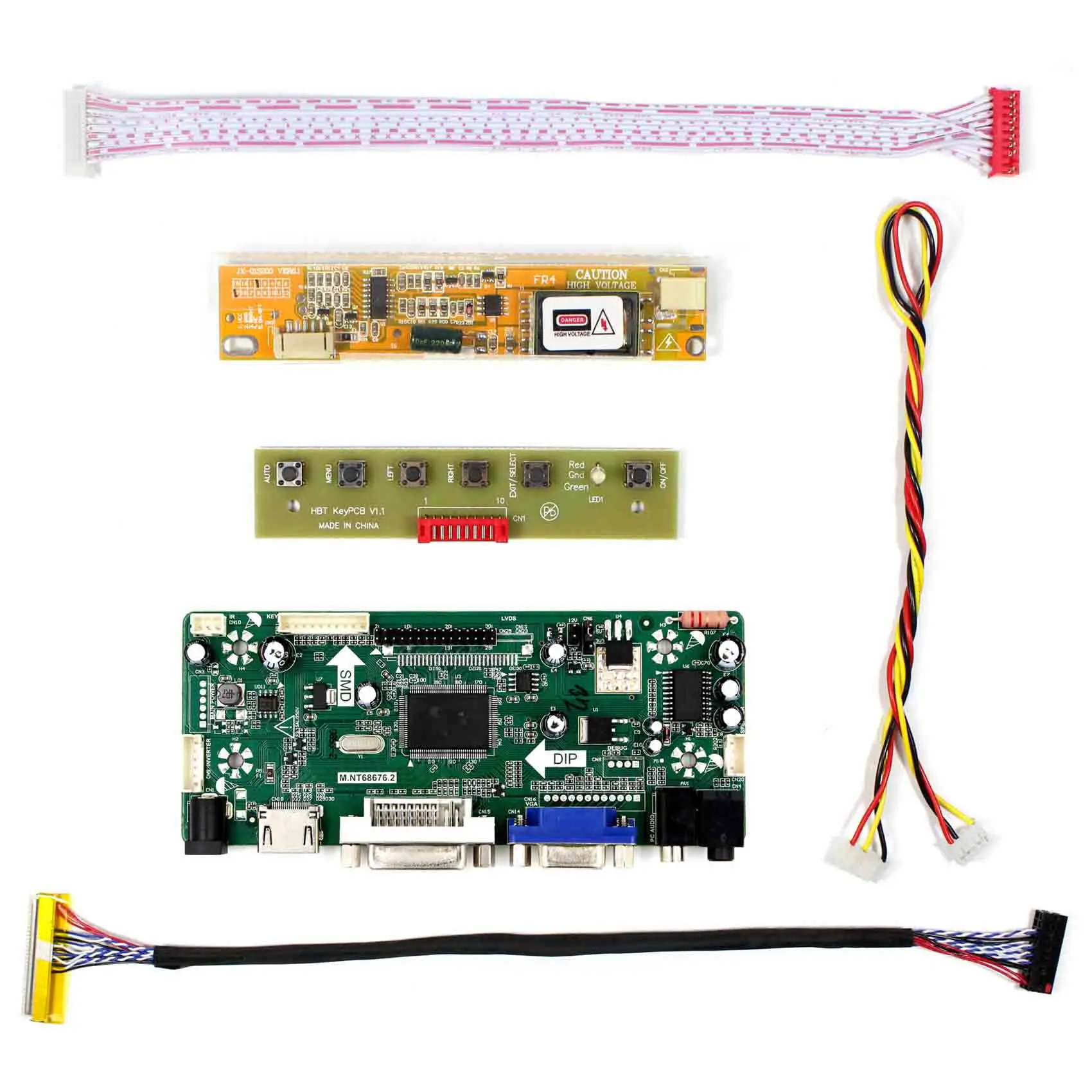 Контроллер для 15," 1366x768 1 с холодным катодом(CCFL) 30pin LVDS ЖК-дисплей, как, например, LP156WH1 LTN156AT01 N156B3 B156XW01 N156B3-L01/L02 CLAA156WA01A