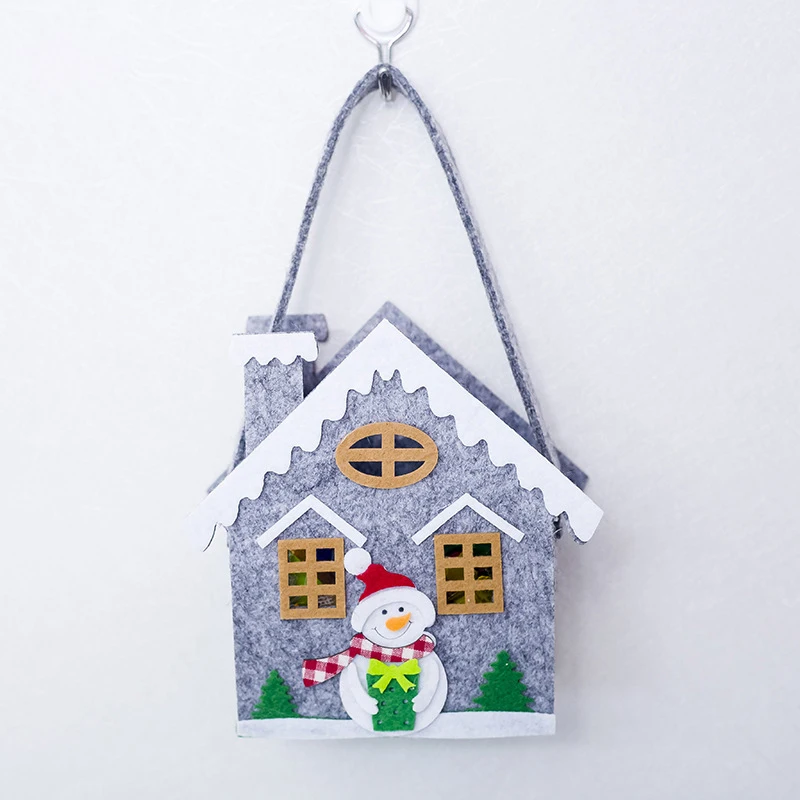 2 шт рождественские маленькие подарочные пакеты мини Санта Клаус снеговик лося