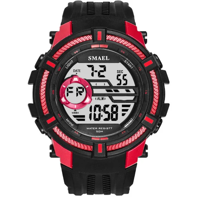 Спортивные военные часы SMAEL Cool мужские с большим циферблатом S Shock Relojes Hombre