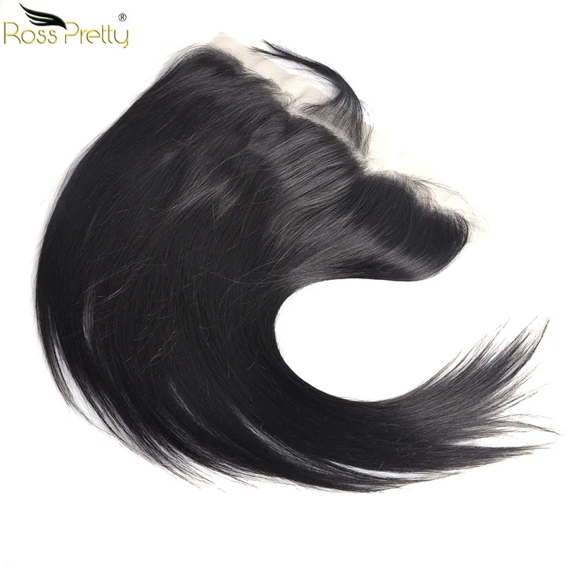 Ross Pretty Peruvain Remy волосы с фронтальной шнуровкой натуральный цвет черные