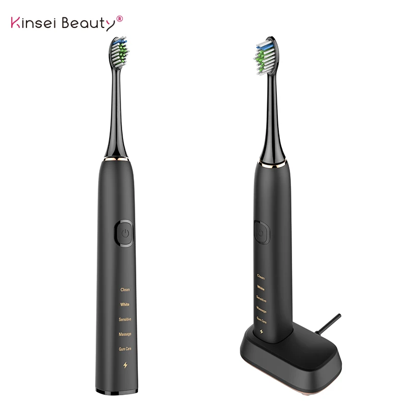 

Водонепроницаемая звуковая электрическая зубная щетка, 5 режимов работы, ультразвуковая портативная перезаряжаемая беспроводная звуковая...