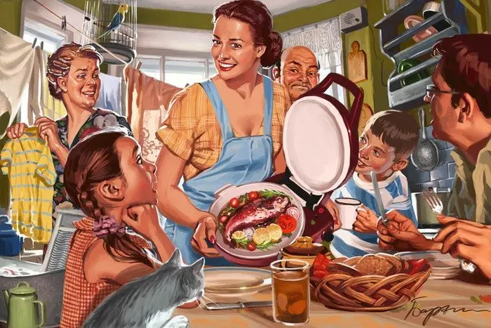 Советская булавка в живую девочку гавайском стиле Классическая Настенная