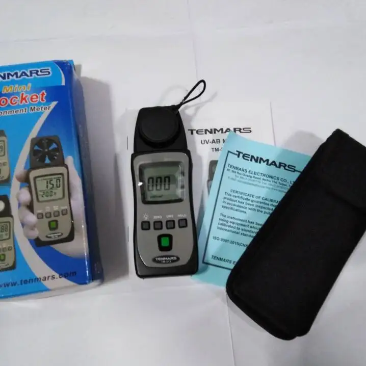 Мини УФ UVA UVB UVAB Ультрафиолетовый измеритель уровня света 290nm ~ 390nm Tenmars TM 213|light up ink