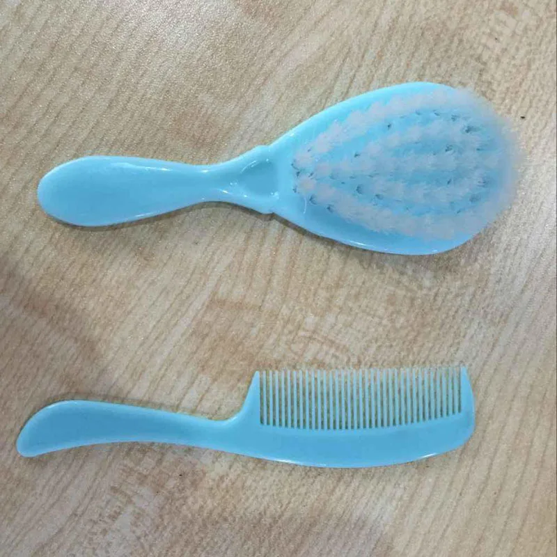 2 шт./компл. новорожденных Детская щетка для волос мягкое младенческое гребень