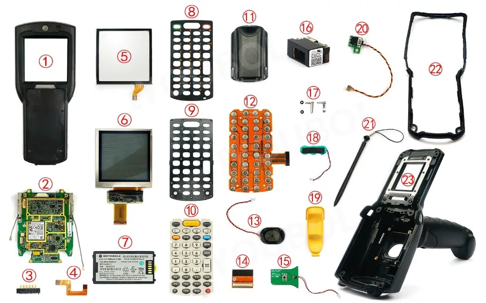 10 шт. кнопочная панель(38-ключ) для Motorola символ MC3100 MC3190 серии