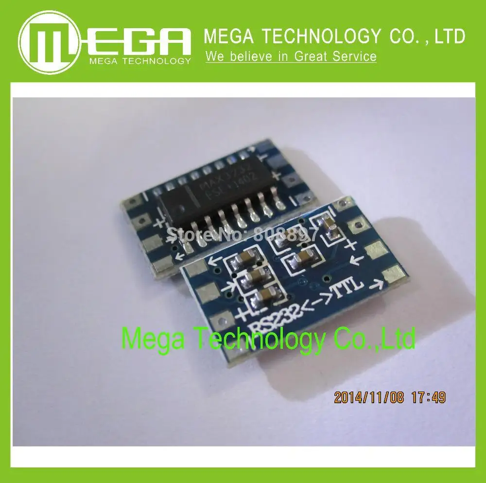 10 шт./лот Jy-mcu mini rs232 MAX3232CSE электрическая плата преобразователя ttl электрическая последовательная плата преобразователя внутренний чип