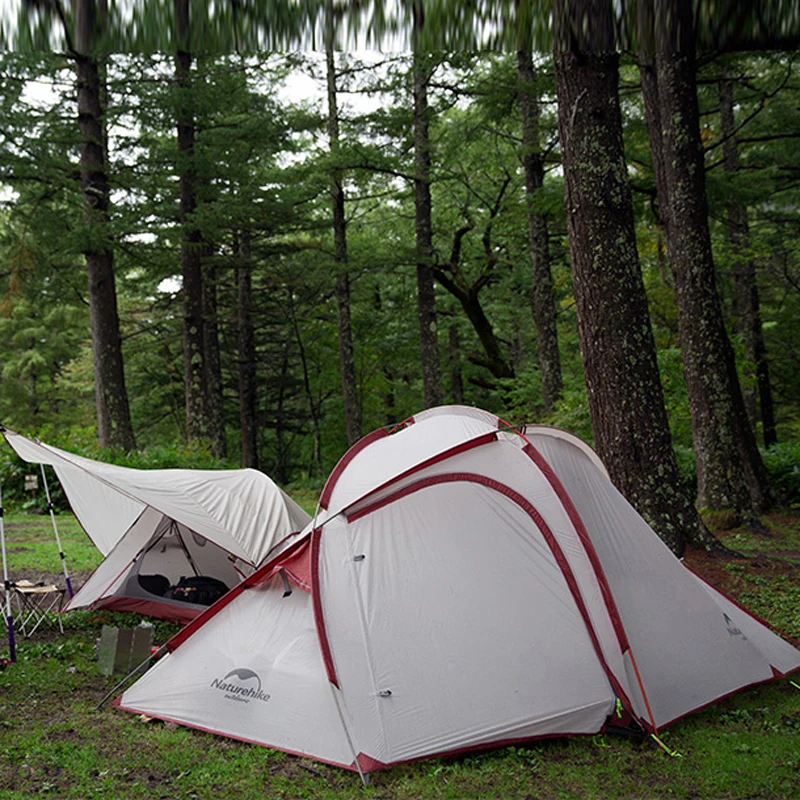 

NatureHike Tent With Free Ground Mat 2-3 Person Family Tent Waterproof Camping Tents for Hiking Travelling Winter Fishing
