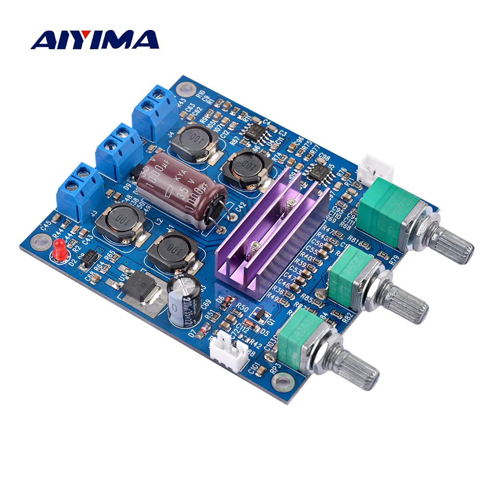 Aiyima 50 Вт * 2 TPA3116 цифровой усилитель мощности плата HIFI 0 двухканальный стерео аудио