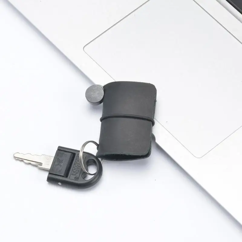 Мини-ноутбук из натуральной кожи с подвеской в стиле ретро | Канцтовары для офиса