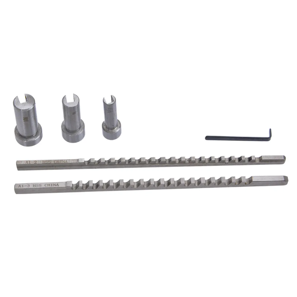 HSS Keyway Broach набор метрических размеров 6 шт 2 мм 3 Broaches 6/8/10 Collared втулки с шипами CNC
