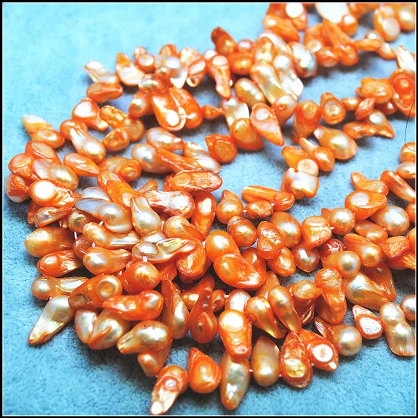 40cm length pearl chips orange mother of nice beads accessories strings size 10-15mm diy | Украшения и аксессуары