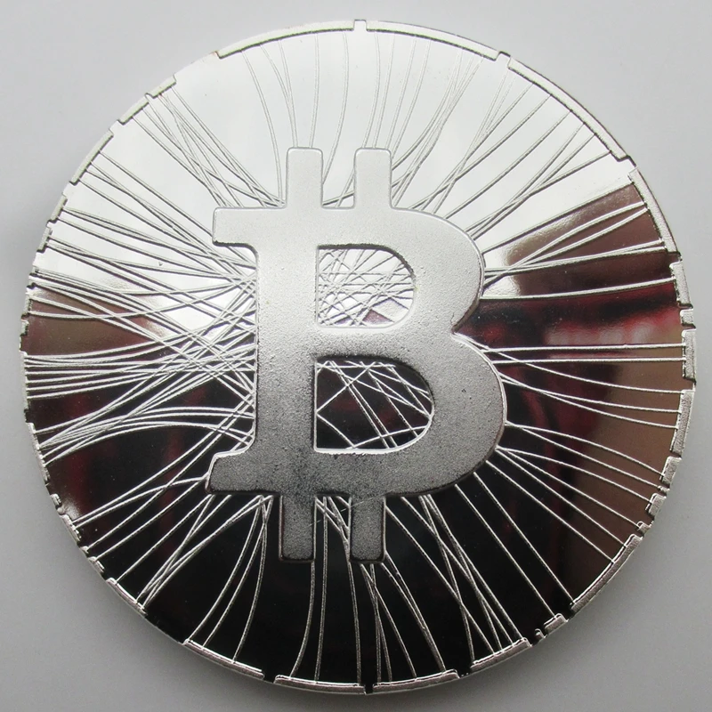 Биткоин Okcoin Проби ME BTC медаль серебряная копия монет сувенир металлические